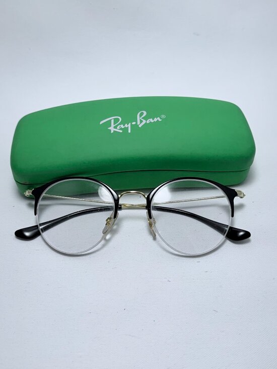 Ray-Ban Black Gold Eyeglasses Frames Only main image 8